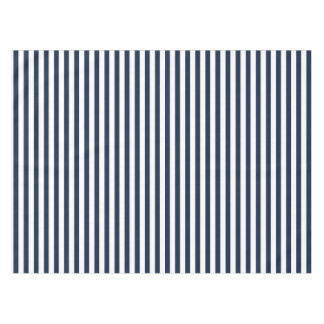Nappe audacieuse de rayure de bleu marine et de