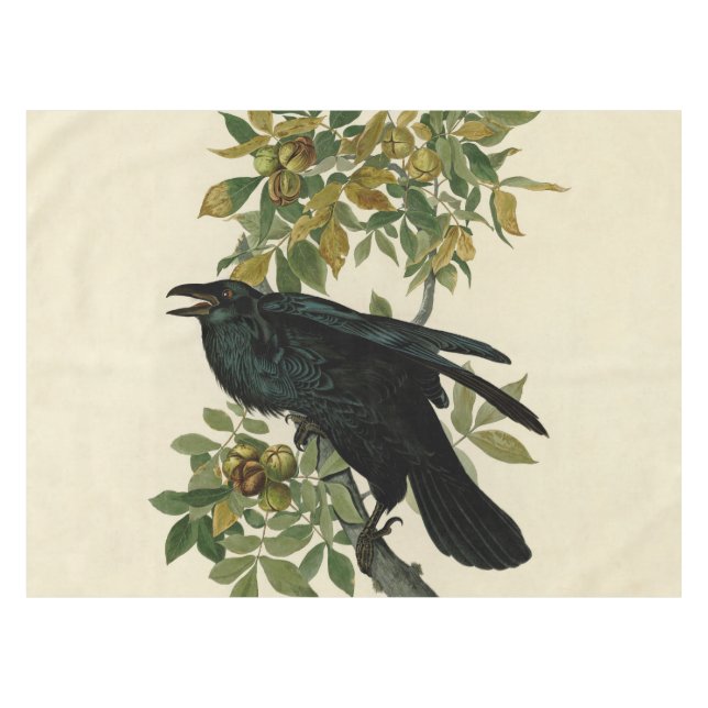 Nappe Audubon Raven Oiseau classique (Devant (Horizontal))