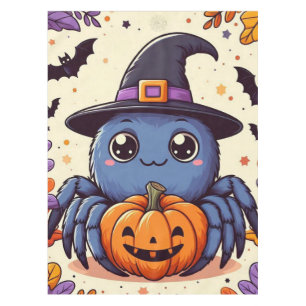 Nappe Automne/araignée/sorcière/halloween