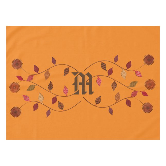 Nappe Automne Jardin d'automne Floral (Devant (Horizontal))