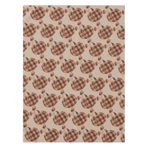 Nappe Automne Orange Et Noir Plaid Automne Citrouille