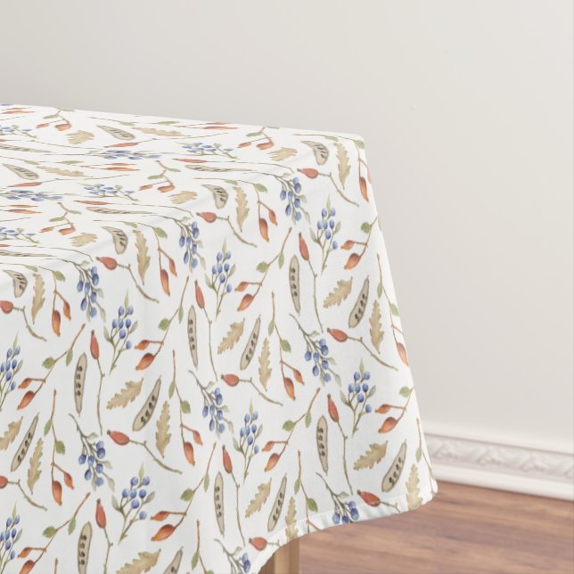 Nappe Automne Thanksgiving Feuilles et Motif Berries (In Situ)