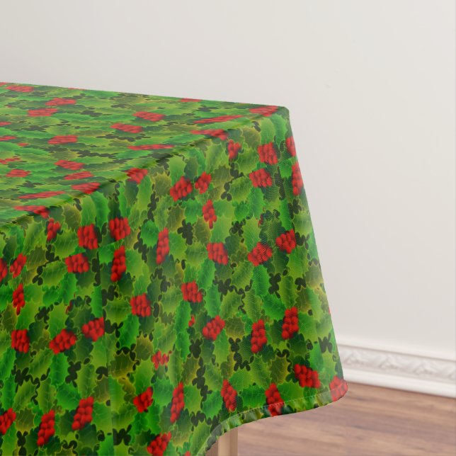 Nappe aux feuilles de houx de Noël (In Situ)
