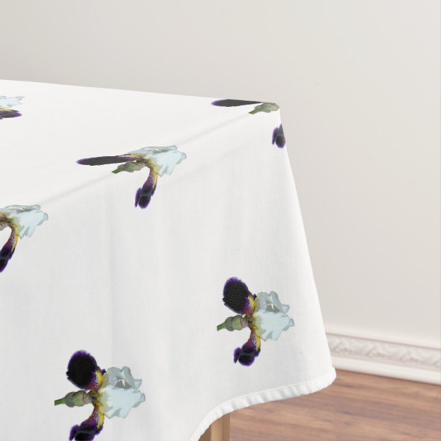 Nappe aux iris violets et blancs (In Situ)