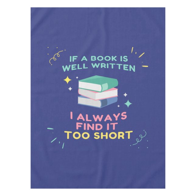 Nappe Avid Reader I - Citation Jane Austen (Devant)