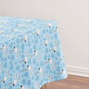 Nappe Baby shower de cigogne Blue Boy