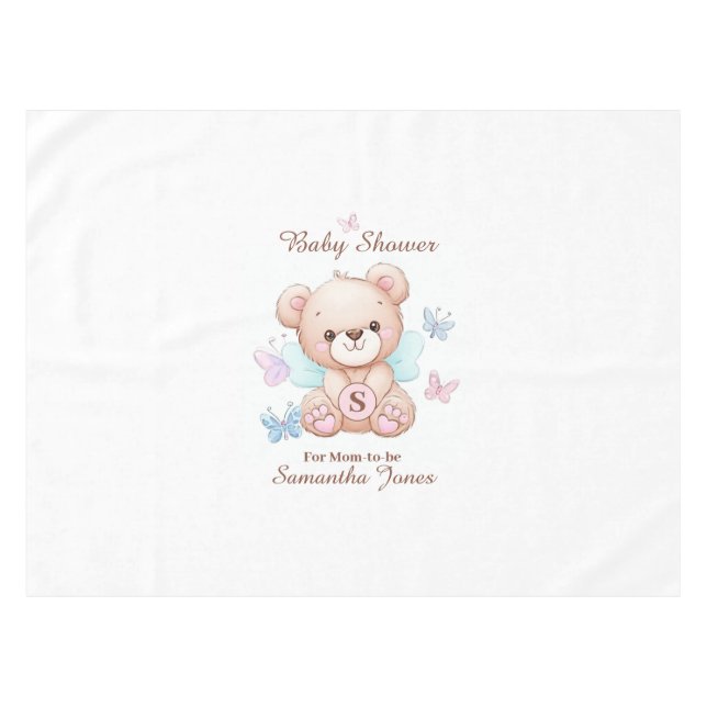 Nappe Baby shower personnalisé (Devant (Horizontal))
