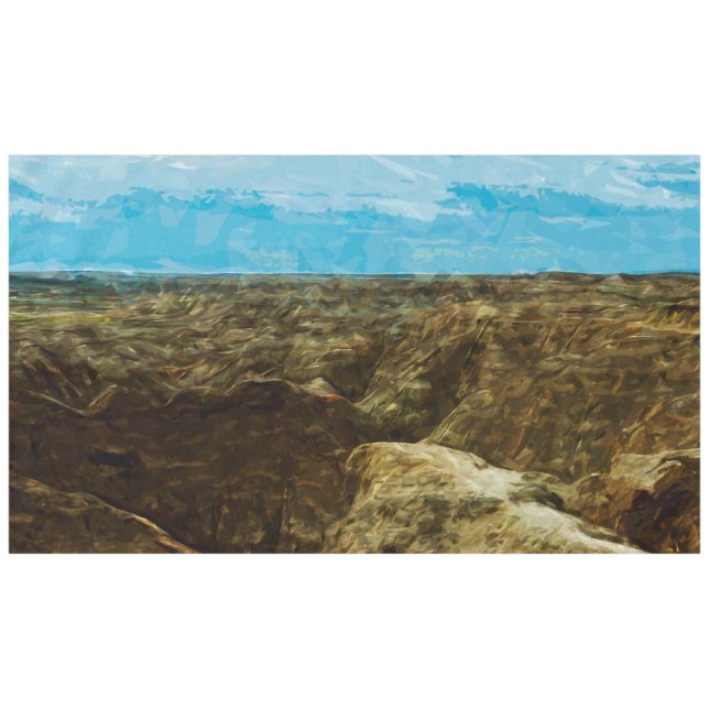 Nappe Bad Lands National Park South Dakota Abstrait (Devant (Horizontal))