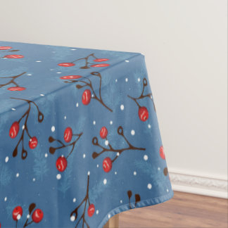 Nappe Baies d'hiver en bleu