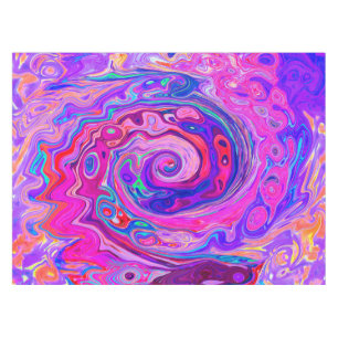Nappe Balayage Abstrait rétro violet et orange