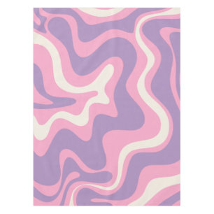 Nappe Balayage liquide rétro Super rose violet Abstrait