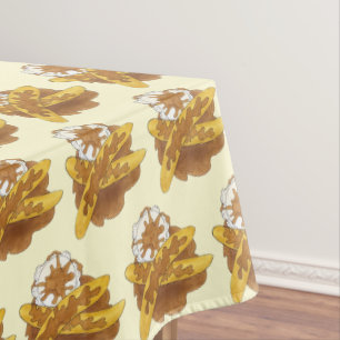 Nappe Bananes Foster Retro Diner Party Dessert Nourritur