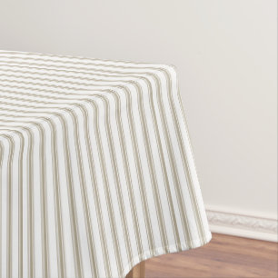 Nappe Bande de cueillette beige et blanche