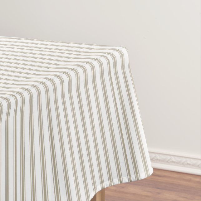 Nappe Bande de cueillette beige et blanche (In Situ)