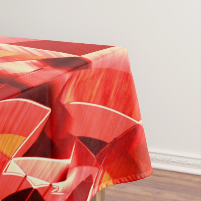 Nappe Bande rouge rayée simulant le mouvement (In Situ)