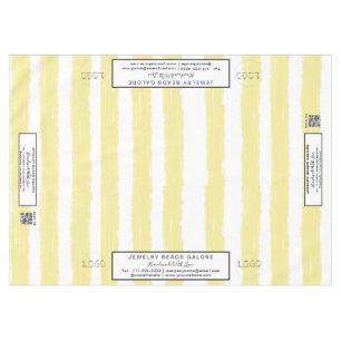 Nappe Bandes Aquarelle Jaune Blanc Craft Show 60 x 84