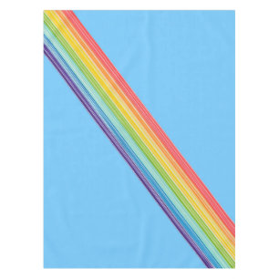 Nappe Bandes arc-en-ciel diagonales