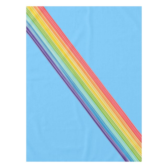Nappe Bandes arc-en-ciel diagonales (Devant)