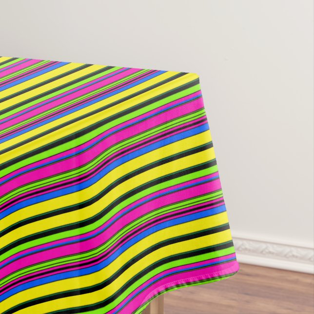 Nappe Bandes colorées jaunes mignonnes (In Situ)