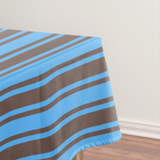 Nappe Bandes de bonbons Brown et bleues (In Situ)