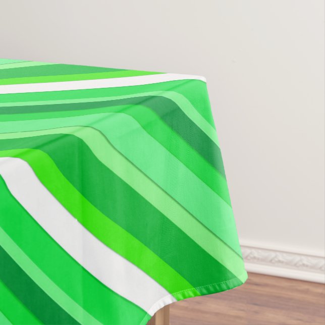 Nappe Bandes de bonbons en couches - vert émeraude et bl (In Situ)