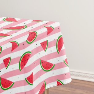 Nappe Bandes de bonbons et tranches de pastèque