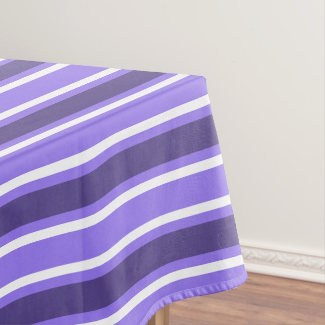 Nappe Bandes de bonbons violettes et blanches (In Situ)