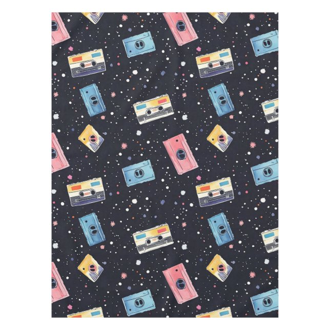 Nappe Bandes de cassettes rétro dans l'espace cosmique (Devant)