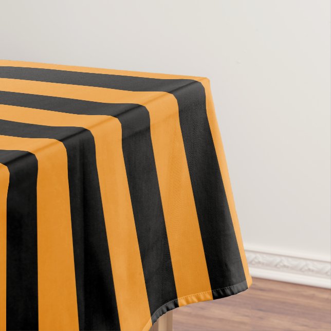 Nappe Bandes de sorcière d'Halloween noir et orange (In Situ)