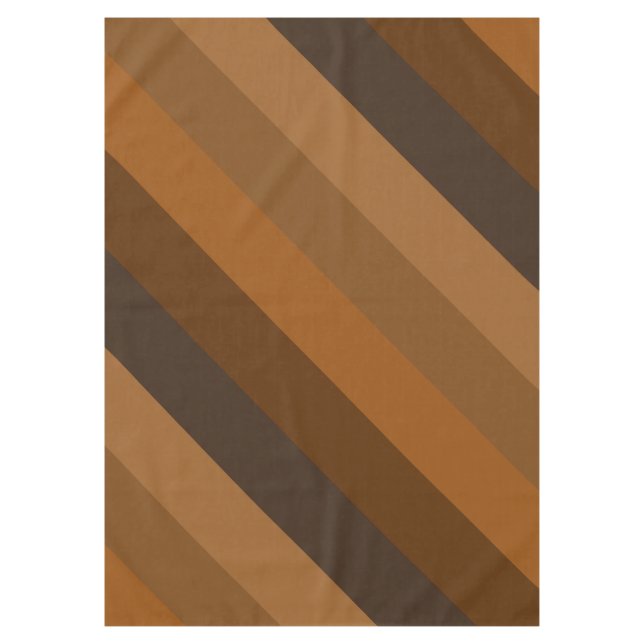 Nappe Bandes diagonales Brown rustiques (Devant)