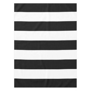 Nappe Bandes noires et blanches, Motif rayé, Lignes