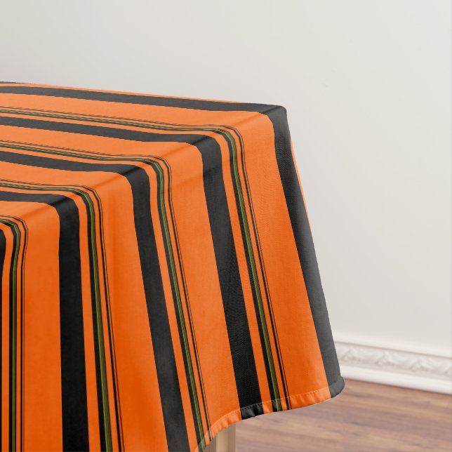 Nappe Bandes noires orange vert (In Situ)