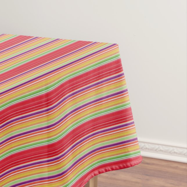 Nappe Bandes rouges mignonnes (In Situ)