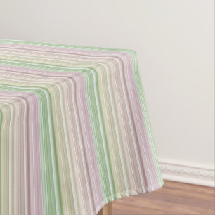 Nappe Bandes vert violet rose jaune