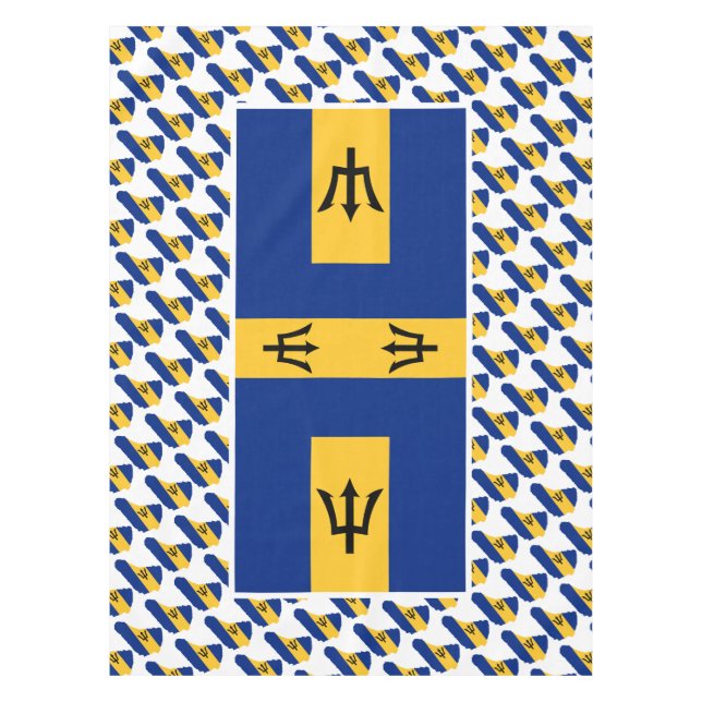 Nappe BARBADOS DRAPEAU Patriotique (Devant)