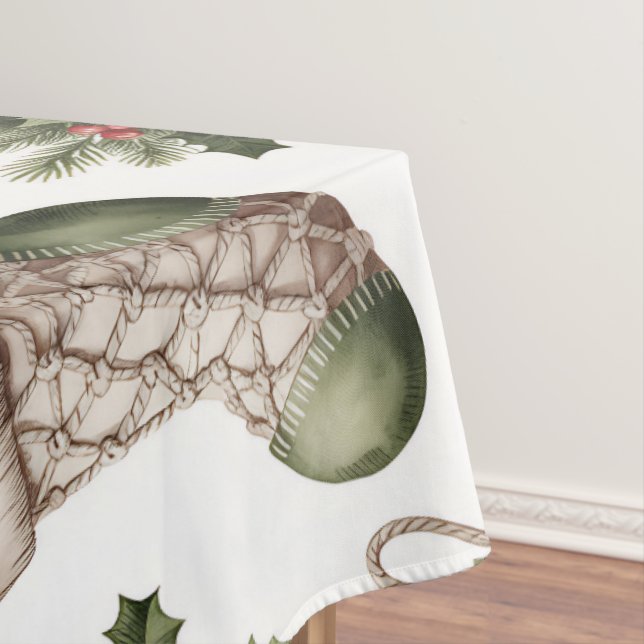 Nappe Bas de Noël Baies d'hiver (In Situ)
