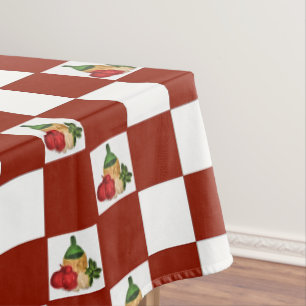 Nappe Bases de motif italien de damier de cuisine