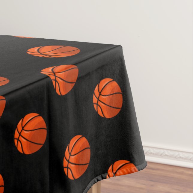 Nappe Basketball Sports Thème Black Party Table (In Situ)