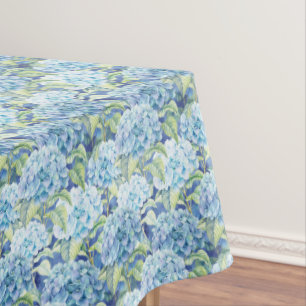 Nappe Beau motif de fleur bleu d'hortensia