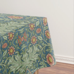 Nappe Beau motif floral William Morris Vert rose