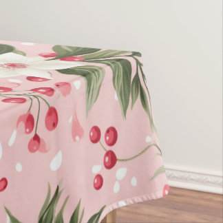 Nappe Beau Shabby Chic rose Noël Berry Floral