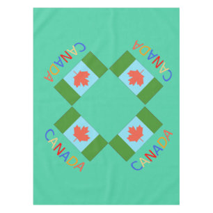 Nappe beau style d'art canadien drapeau de feuille d'éra