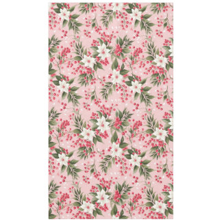 Nappe Beautiful Shabby Chic Pink Christmas Floral Berry