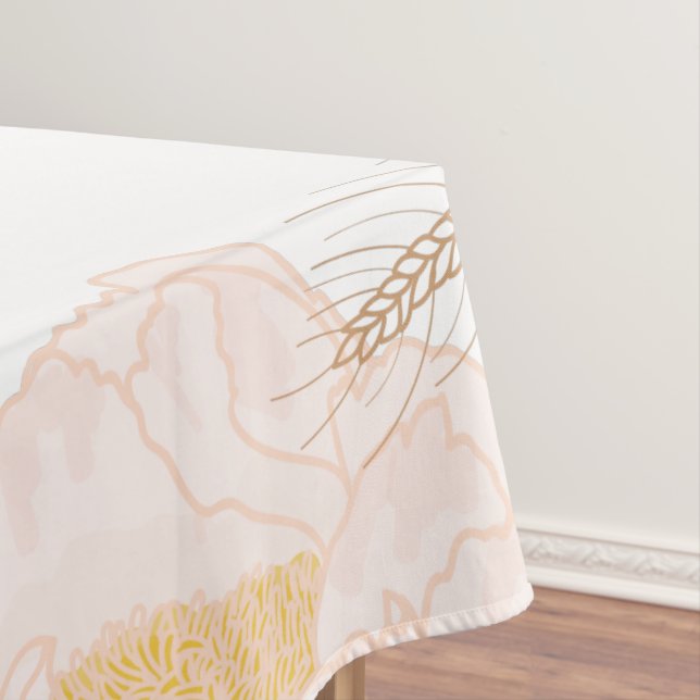 Nappe Bébé Cosmos rose sur blanc (In Situ)