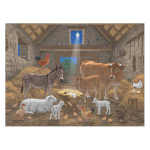 Nappe Bébé Jésus Manger Nativité de Noël