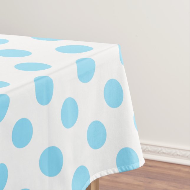 Nappe Bébé pois bleu et blanc (In Situ)