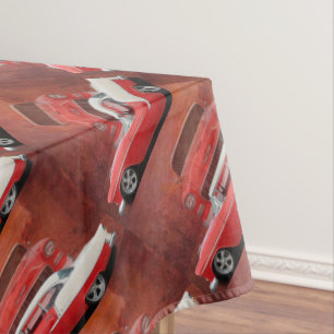 Nappe Bel Air classique Dodge vintage blanc rouge de
