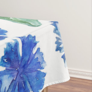 Nappe Belle aquarelle bleu cornfleurs