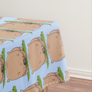 Nappe Belle illustration de dessin animé de bébé wombat