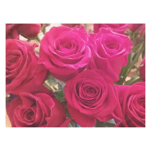 Nappe Belle Real Red Roses Imprimer (Devant (Horizontal))